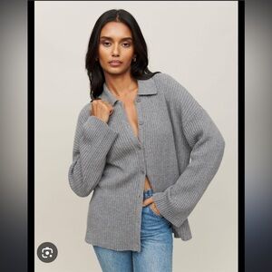 Reformation Famtino cashmere cardigan, XS